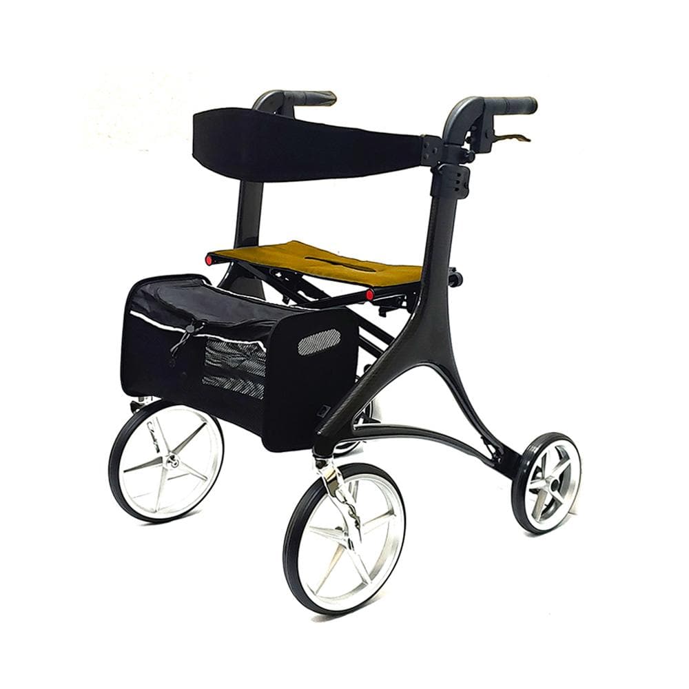Lifestyle Mobility Aids OPUS Euro-Style Rollator - Carbon Fiber Frame - Senior.com Rollators